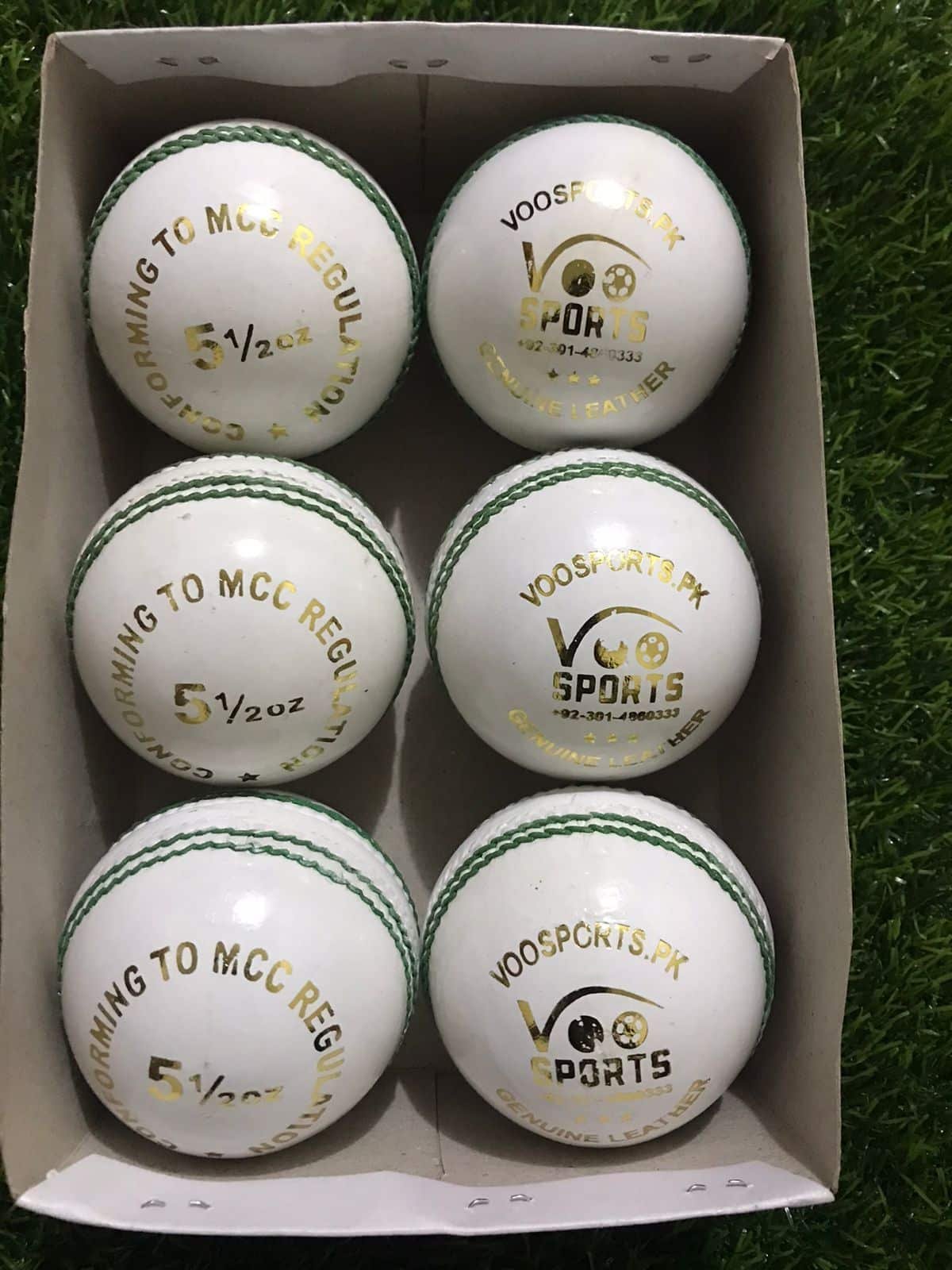 White Genuine Leather hard ball Pack of 6 for Cricket 4 Piece Hard Ball Hand Made