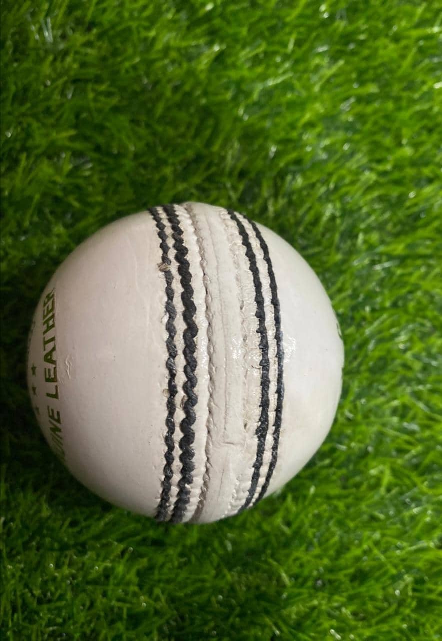 White Genuine Leather hard ball Pack of 6 for Cricket 4 Piece Hard Ball Hand Made - Image 3
